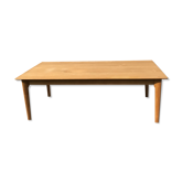 Table basse vintage 1970 en érable massif