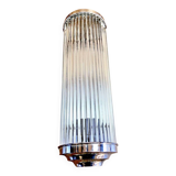 Chrome and glass tube wall light Petitot Genet and Michon c 1950