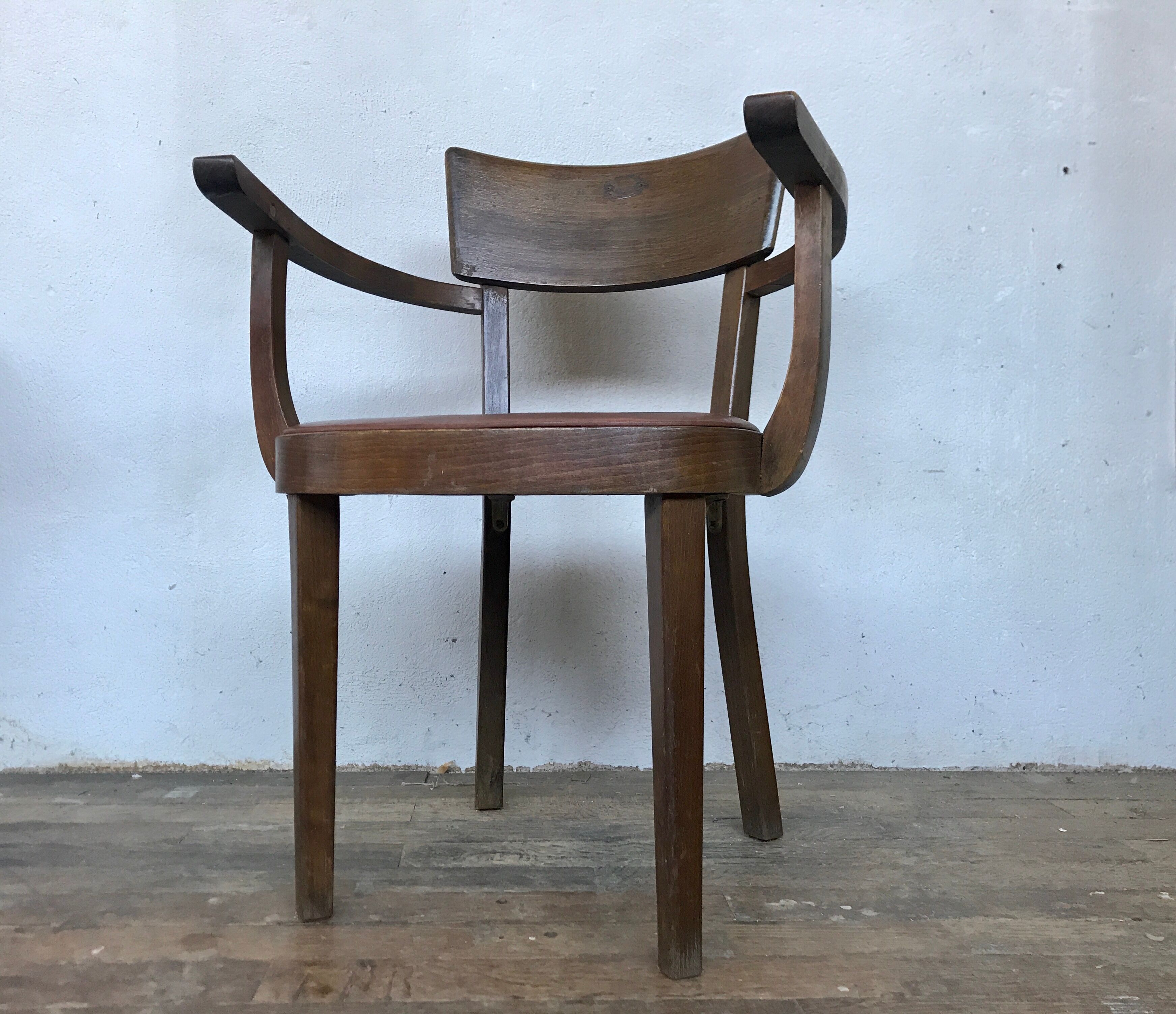 Series of 4 Baumann chairs 1950