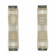 Pair of glass wall sconces by HoSo, Germany 1970s