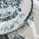 Series of 6 flat plates Saint Armand "poppy"