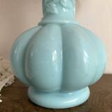 Sky blue opaline bedside lamp