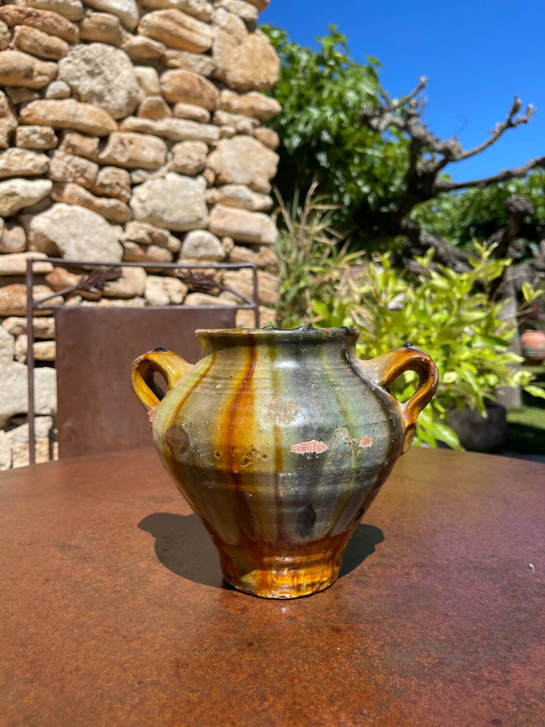 Terracotta pot jar