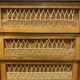 Vintage wood/wicker cabinet