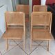 Vintage woven cane folding chair from the 80s