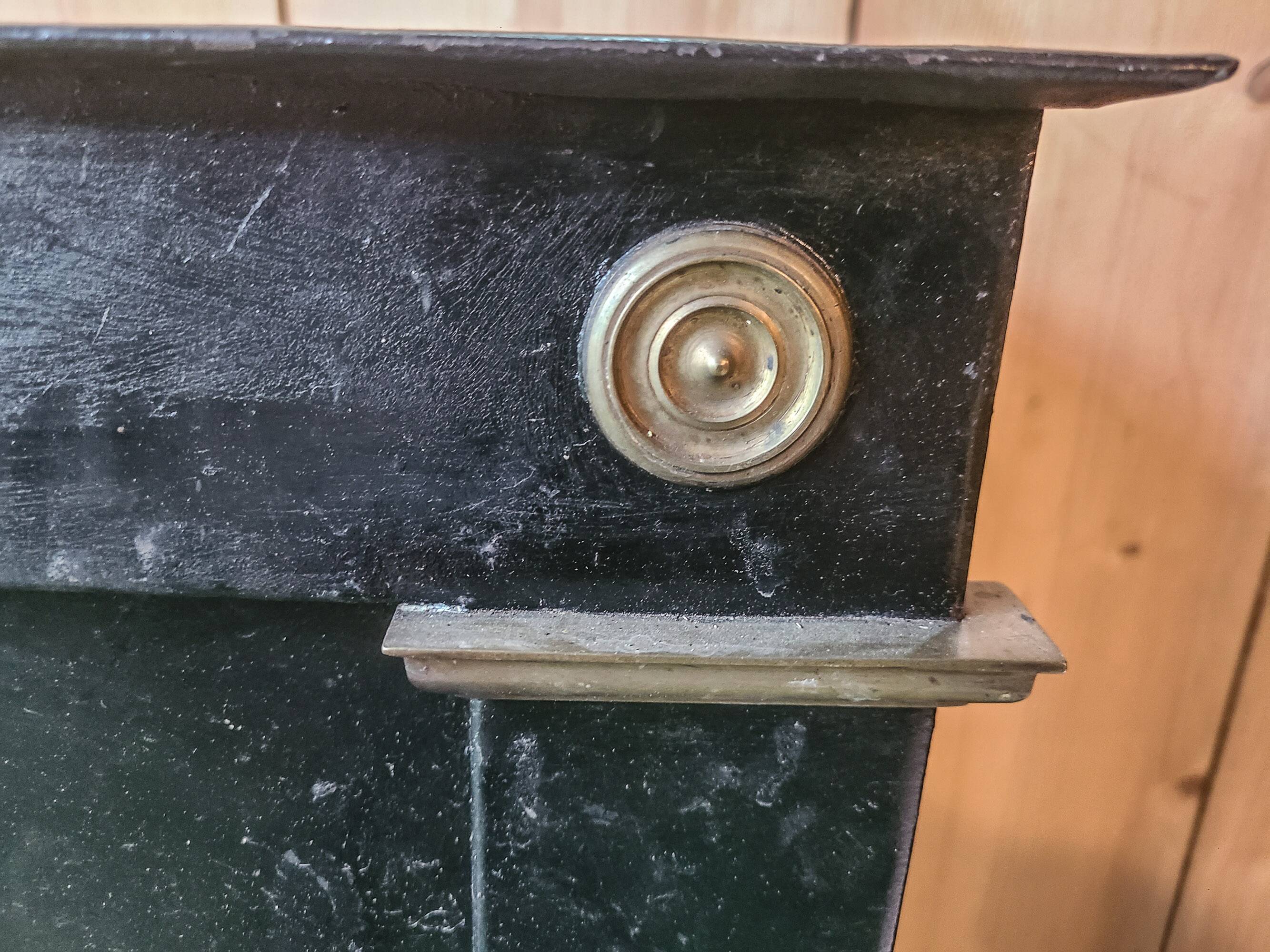 Sheet metal fireplace