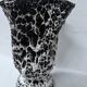 "Marius GIUGE Vallauris" Vase on pedestal with lava decoration 20th century