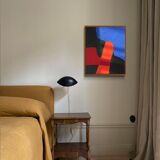 Acrylic painting on canvas "colored composition" 55x46 cm
