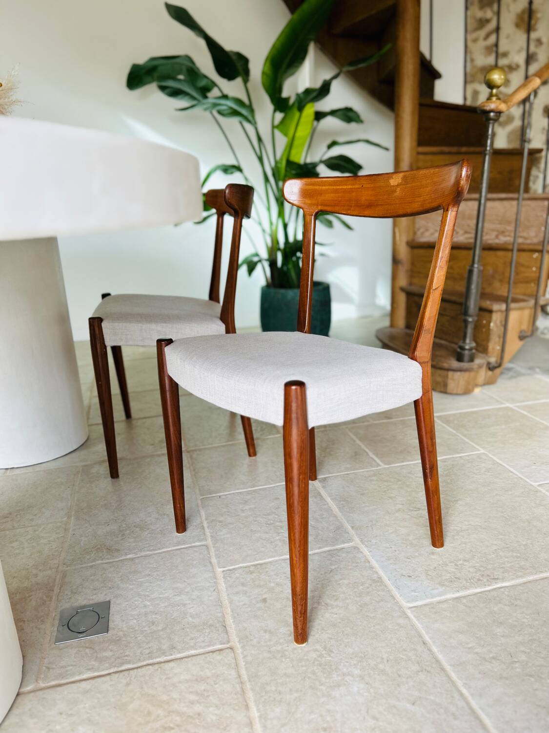 6 Scandinavian teak chairs