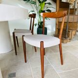 6 chaises scandinaves en teck