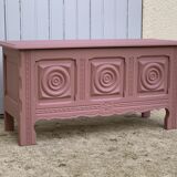 Old pink chest bench 1950