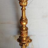 Wooden candlestick and gilded stucco from the beginning of the 20th century