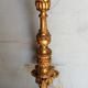 Wooden candlestick and gilded stucco from the beginning of the 20th century