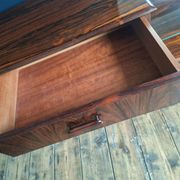 Enfilade vintage en palissandre, meuble coiffeuse ancien, commode