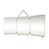 Triptych barber's mirror