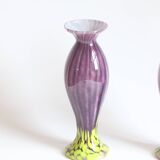 Art Nouveau glass vases by Franz Welz, Czech republic 1930s.