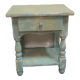 Green patinated bedside