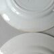 Set of 6 flat plates, Saint Amand model Suzanne, floral decoration