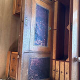 Beautiful vintage 20th-century American cylinder desk and its chair.