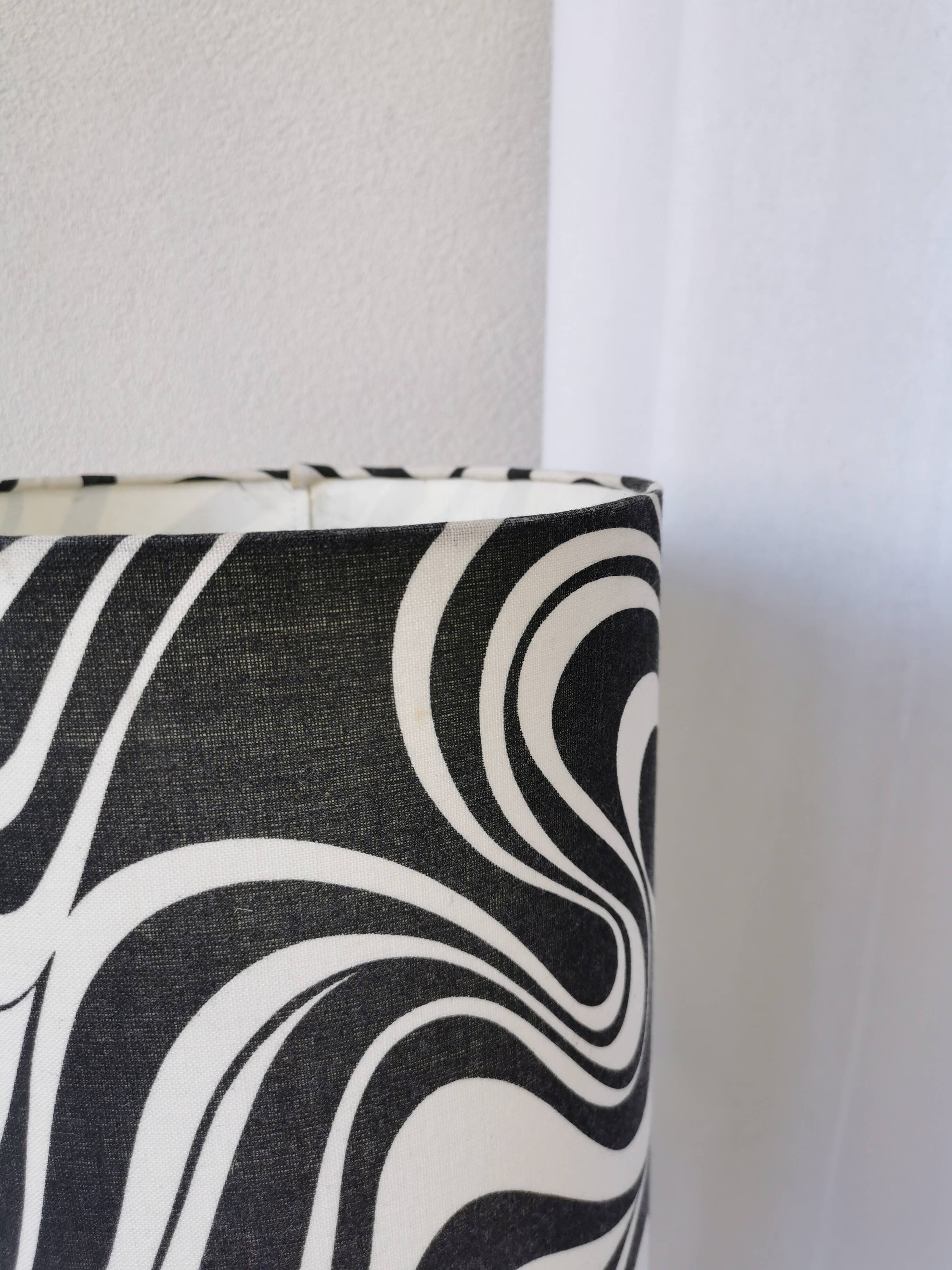 Vintage Dumler & Breiden Floor Lamp: German Pop Art Zebra Shade