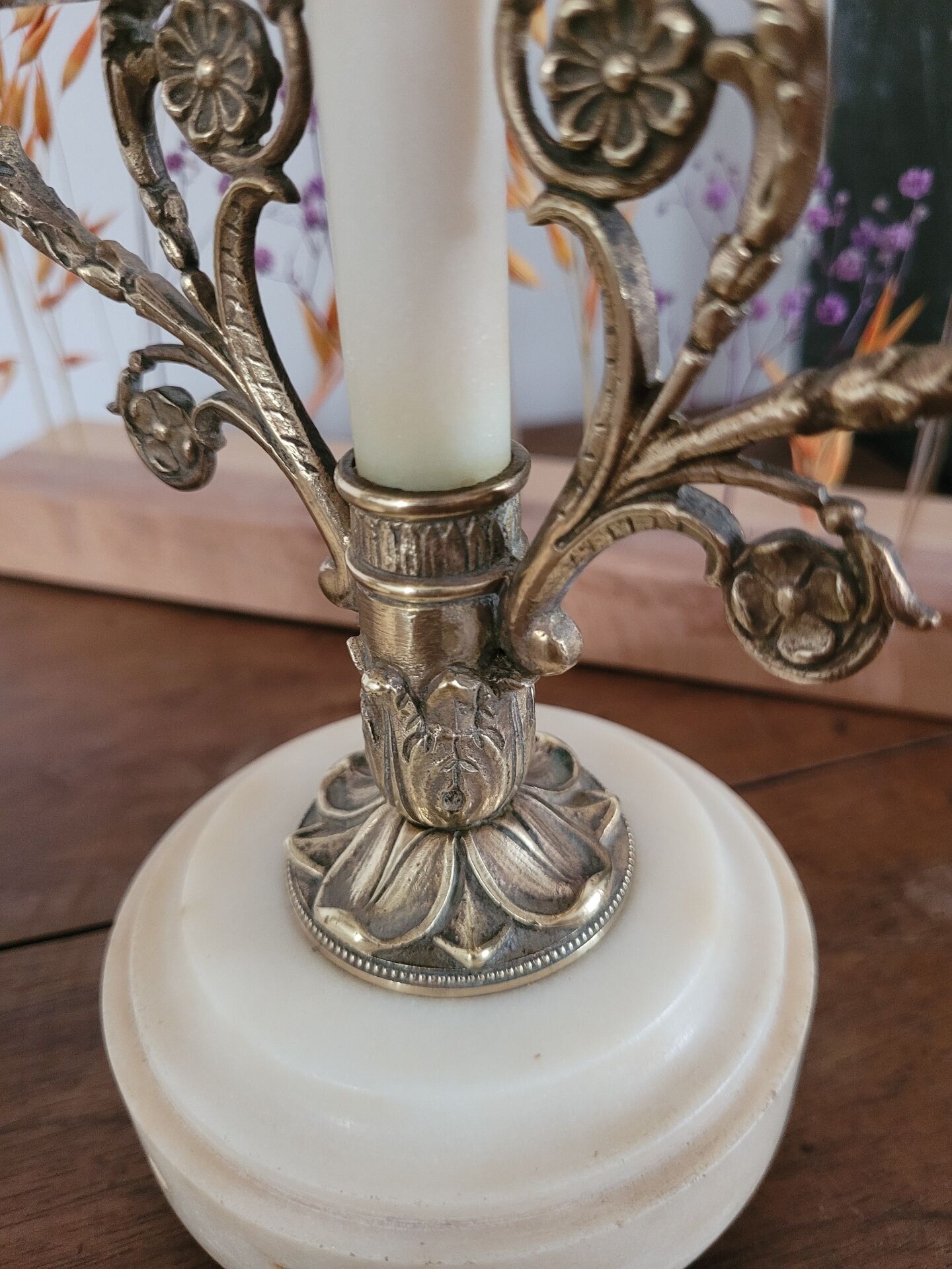 Pair of candelabra / chandeliers Louis XVI