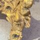 Paire de cadres en laiton doré rococo, cadres décoratifs antiques pour mur et table