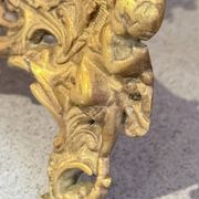 Pair of Gilt Brass Rococo Picture Frames, Antique Decorative Wall & Table Frame