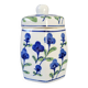 Blue and green ceramic pot
