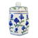 Blue and green ceramic pot
