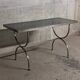 Modernist console in brushed steel and smoked glass - 1970