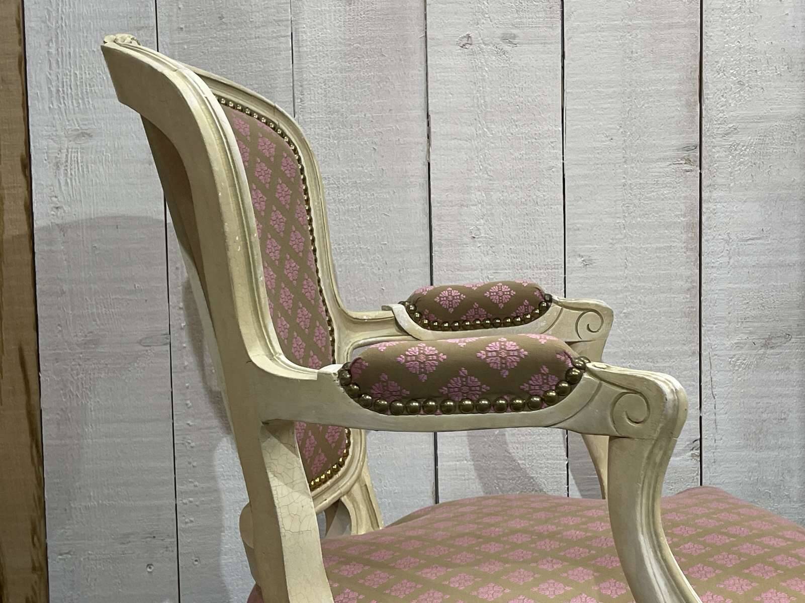 Louis XV style armchair, work from the 70s