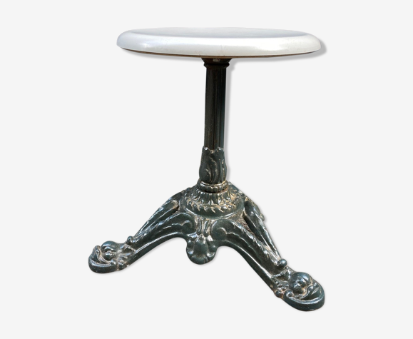 Tabouret ancien pied fonte maison française Godin