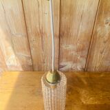 Glass and brass suspension.