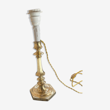 Pied de lampe en cuivre