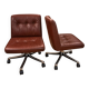 Pair of P128 armchairs by Osvaldo Borsani circa 1970