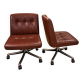 Pair of P128 armchairs by Osvaldo Borsani circa 1970