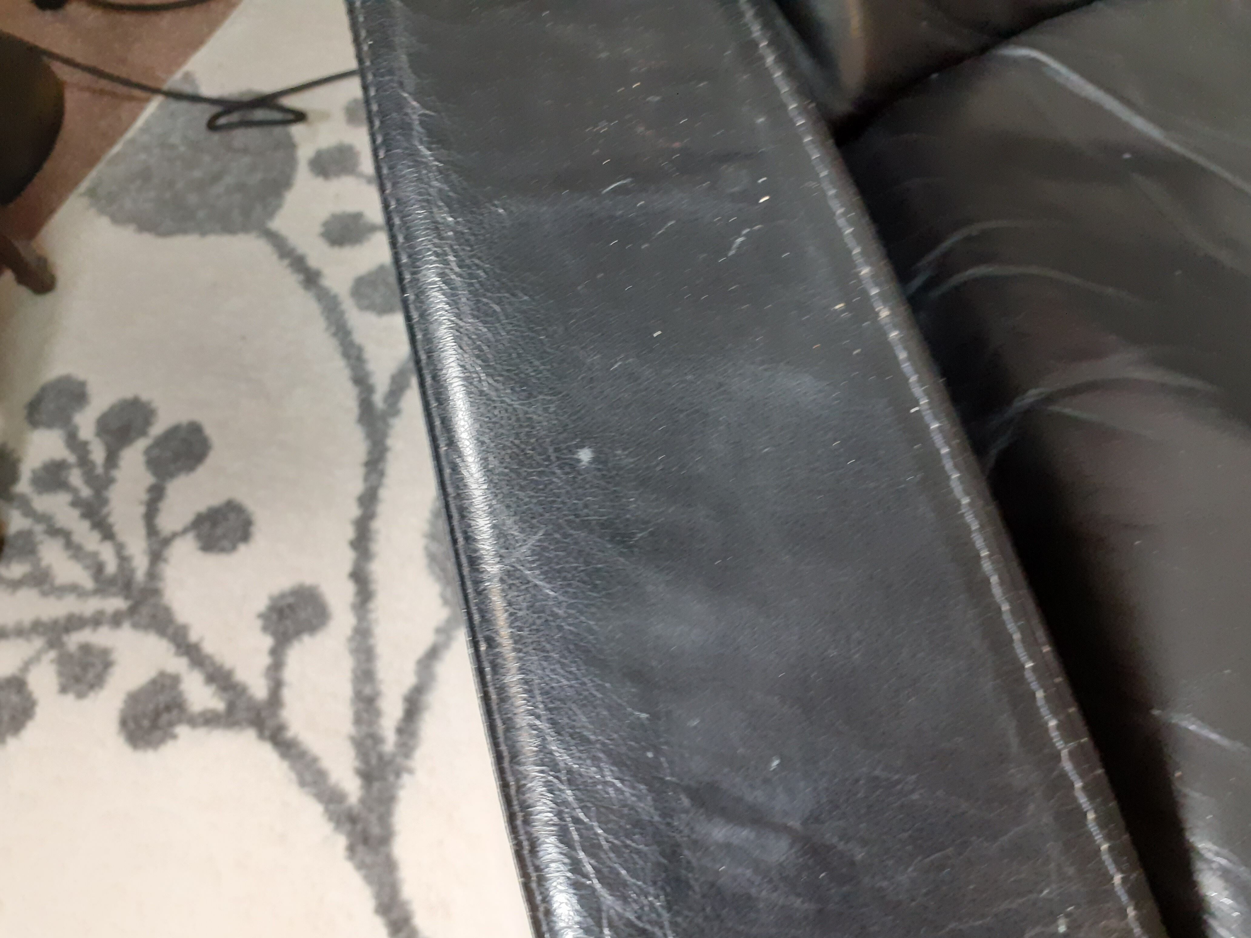 Swivel leather chair