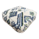 Berber floor pouf: Handwoven Moroccan wool cushion.