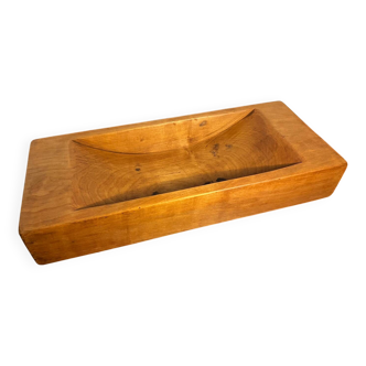 Centerpiece empty pocket basket solid elm