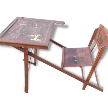 School desk Art-nouveau folding