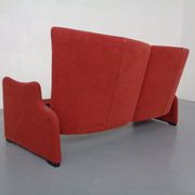 Vintage Two-Seater Palmaria Sofa by Vico Magistretti for Cassina, 1980s