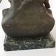 Pair of fisherman lamps art deco 1940 1940 vintage in metal & marble 30s 4