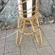 Cylindrical lamp rattan year 1960