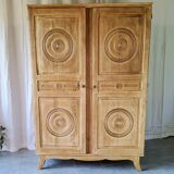 Carved oak cabinet