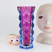 Oldrich Lipsky art glass studio vase, Atelier Exbor, Czechoslovakia, 1960s