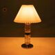 Mid-century glass table lamp by Richard Essig, chic hotel style.