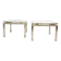 Mid-Century Modern Pair of Side Tables, Metal and Glass, Italy, 1970s