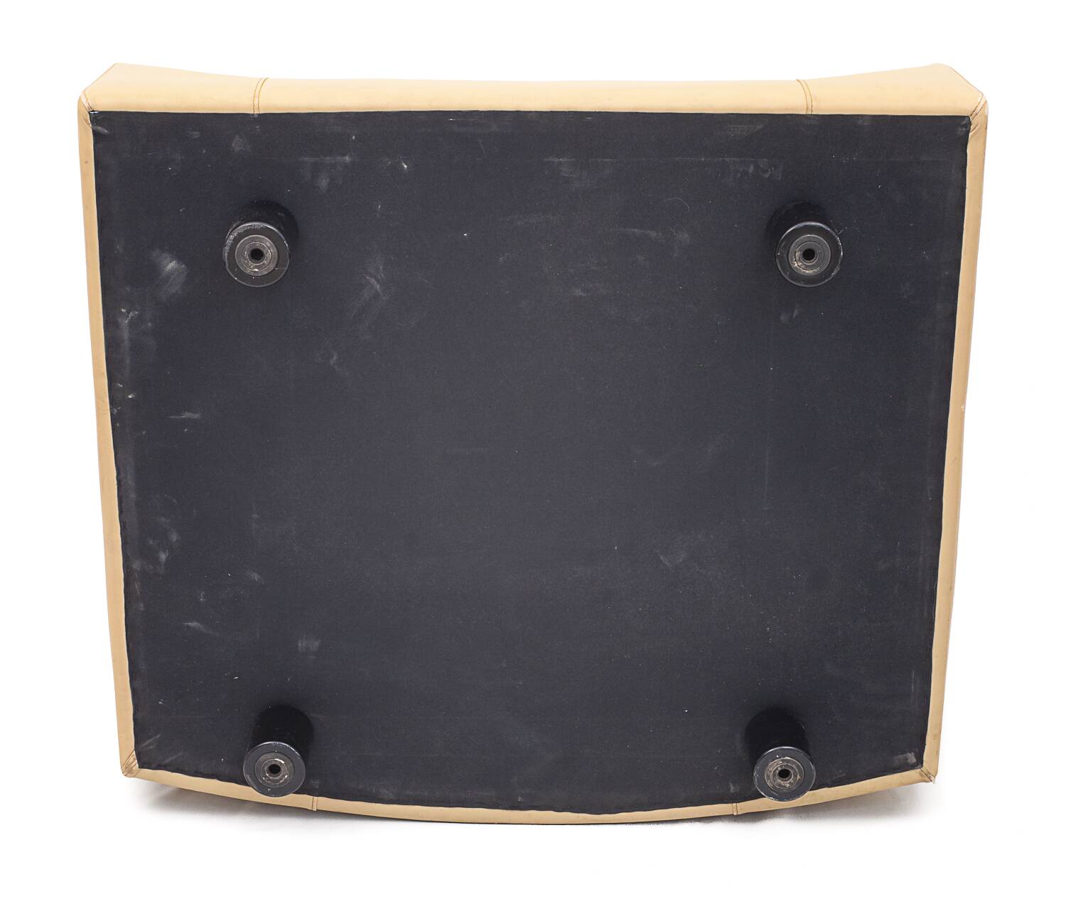 Duo of leather armchairs by Bernard Massot, 1970