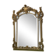 Large Louis XV style mirror with side panels, late 19th century