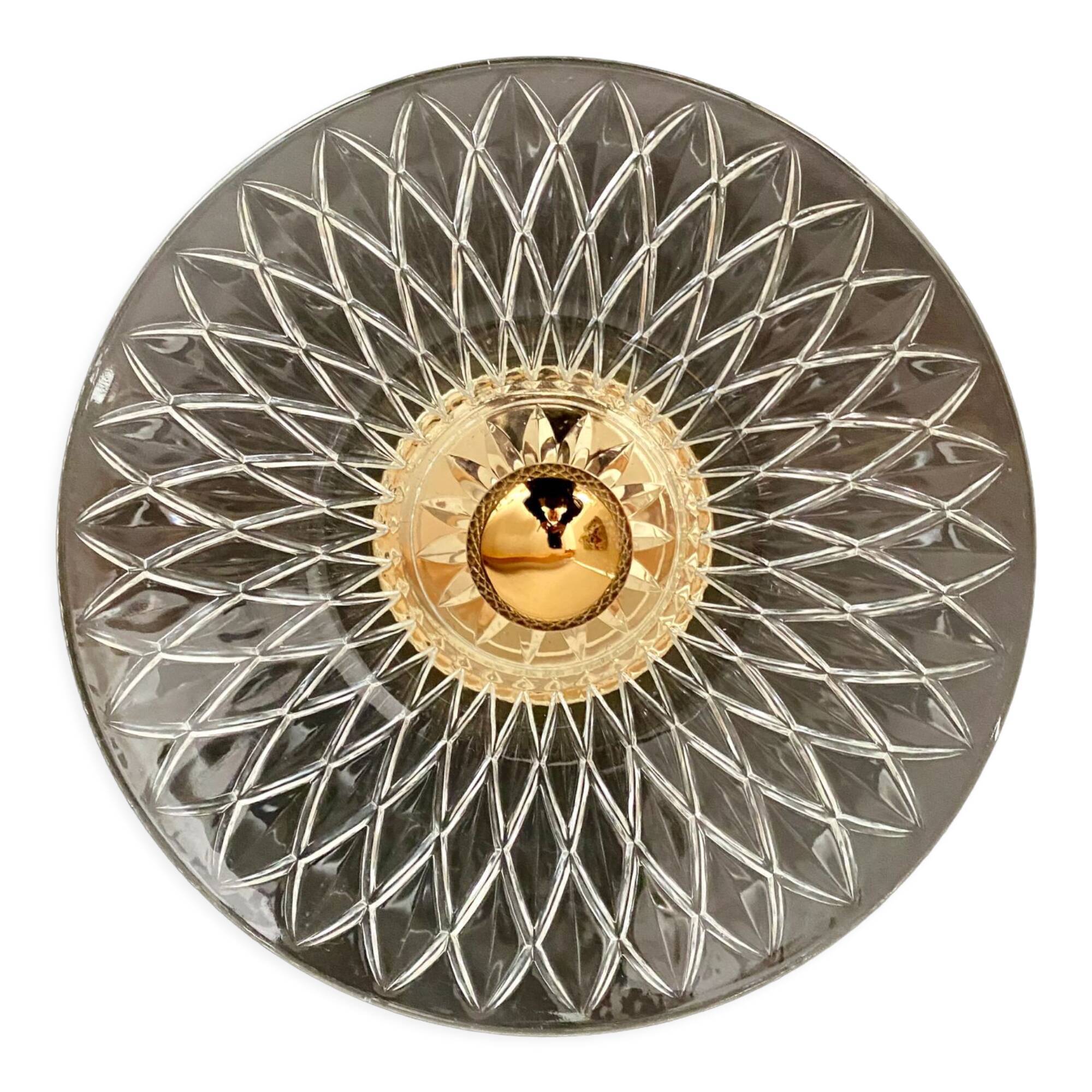 Vintage lampshade in chiseled glass